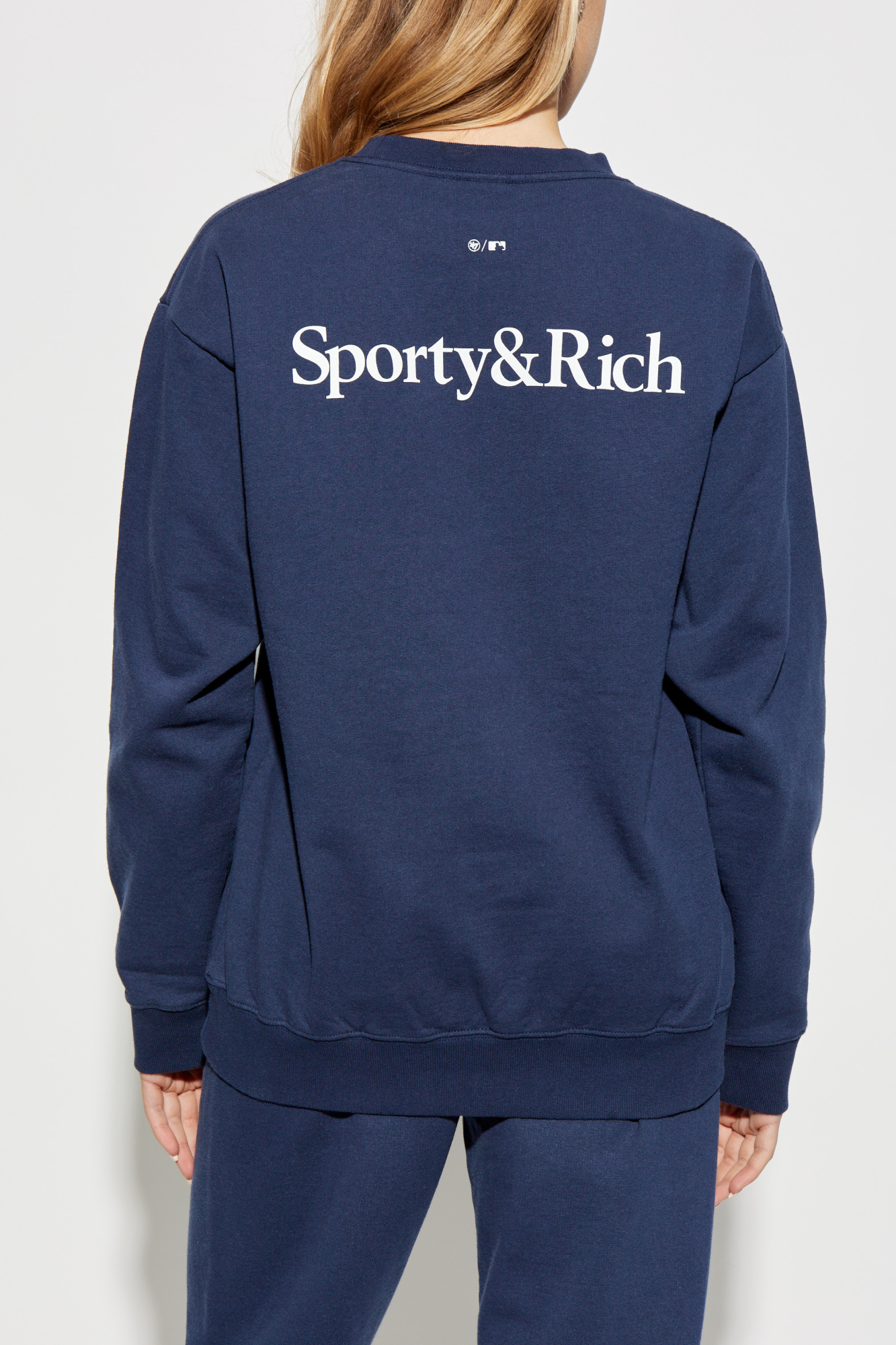 Sporty & Rich X Yankees Cotton Sweatshirt in White | Lyst